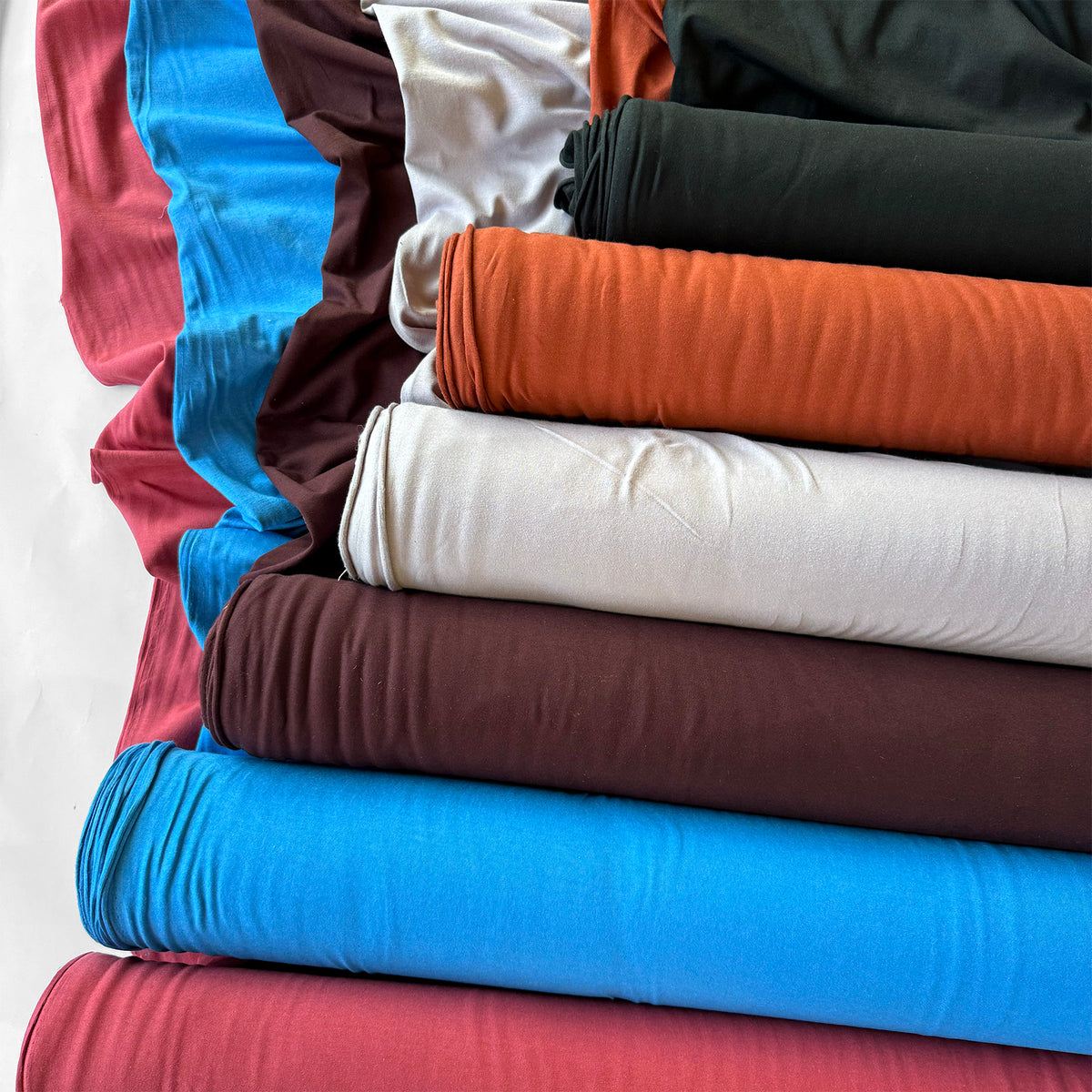 Cotton/Tencel Stretch Knit Fabric - Shiraz - 5.9 oz