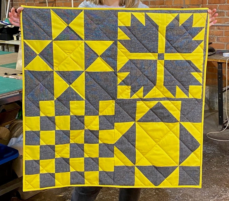 Beginner Quilting: Patch Block Quilt - 6 Weeks