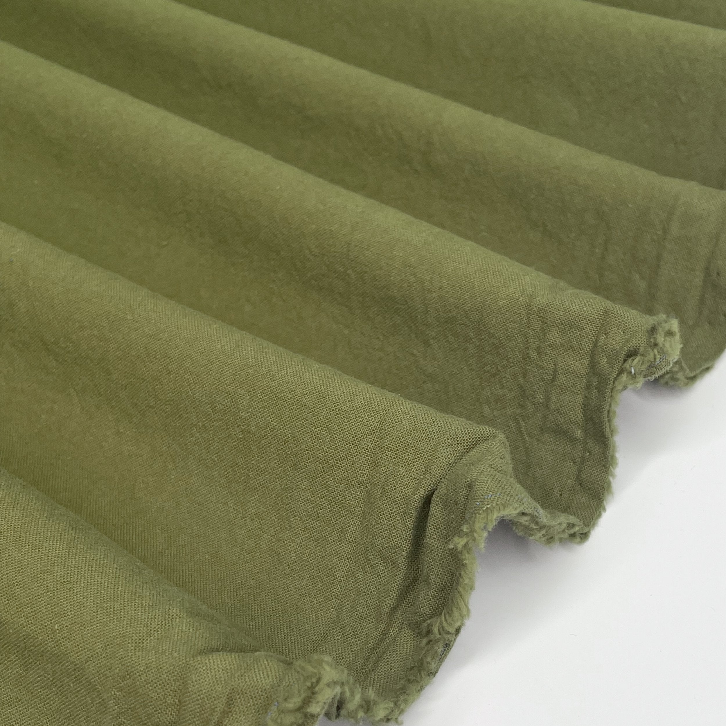 100% Sandwashed Cotton <BR> Colour: Moss <BR> 4.7 oz
