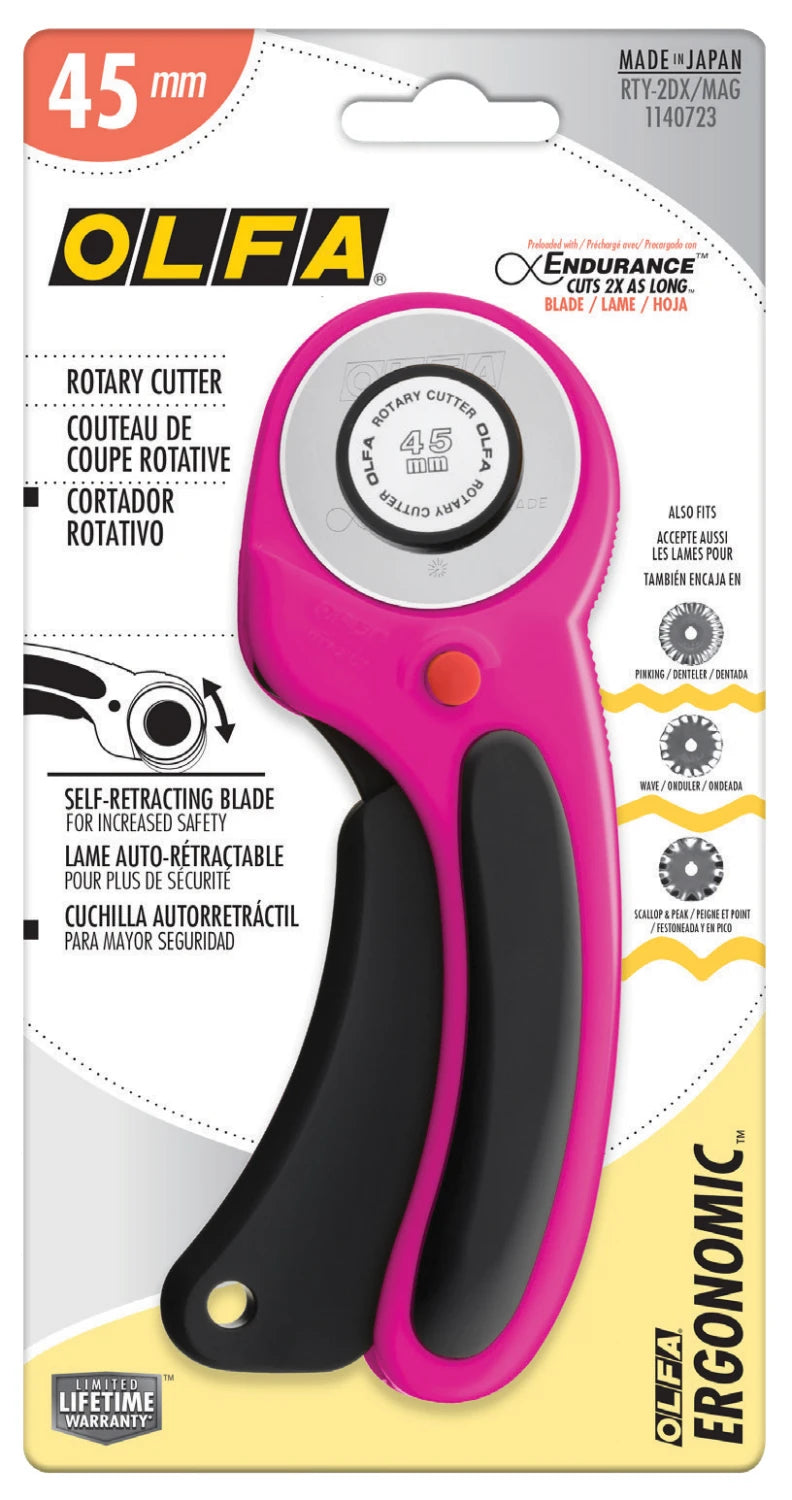 Olfa: Rotary Cutter / 45mm / Pink