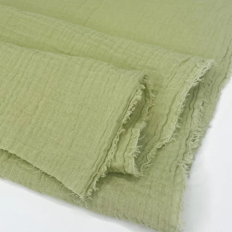 Organic Cotton Double Gauze Fabric - Pear - 3.7 oz