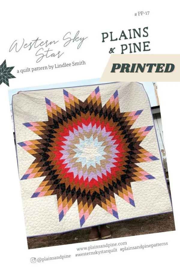 Western Sky Star Quilt - Pattern