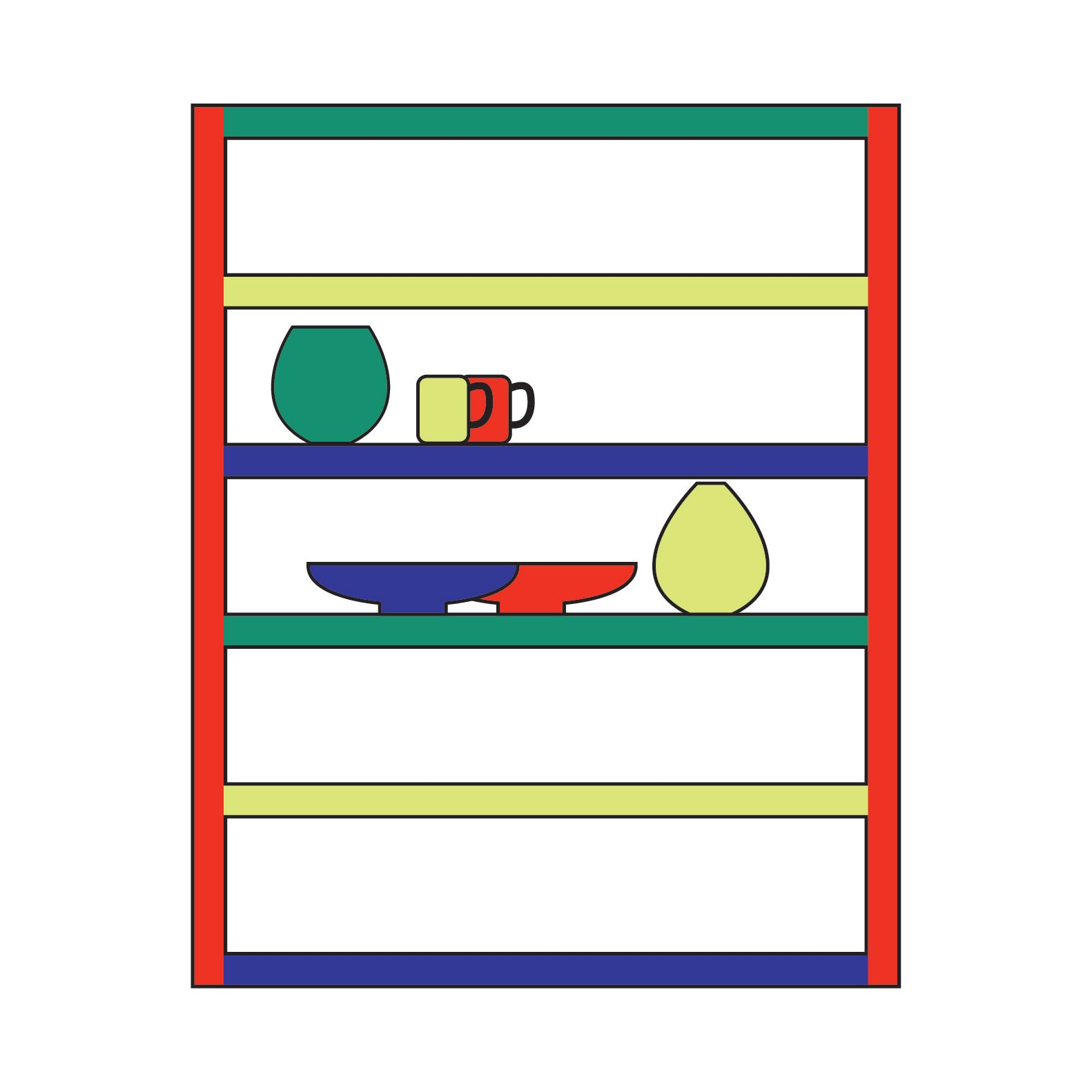 Storage - Ceramic Studio Shelf - Hamilton Craft Studios - Materials & Tools