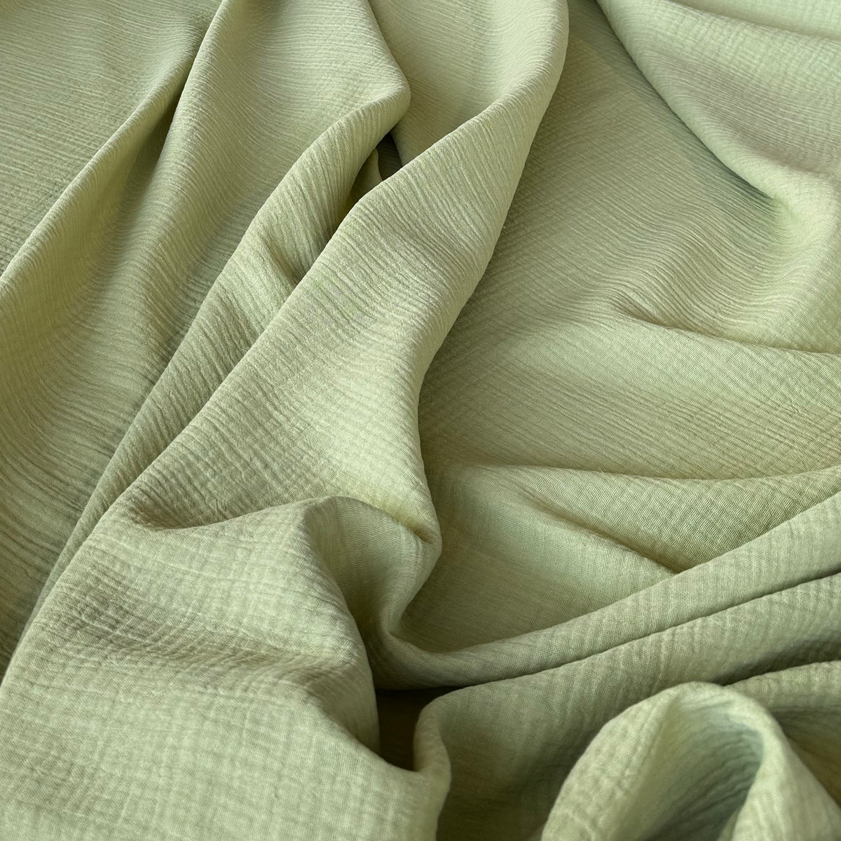 Organic Cotton Double Gauze Fabric - Pear - 3.7 oz