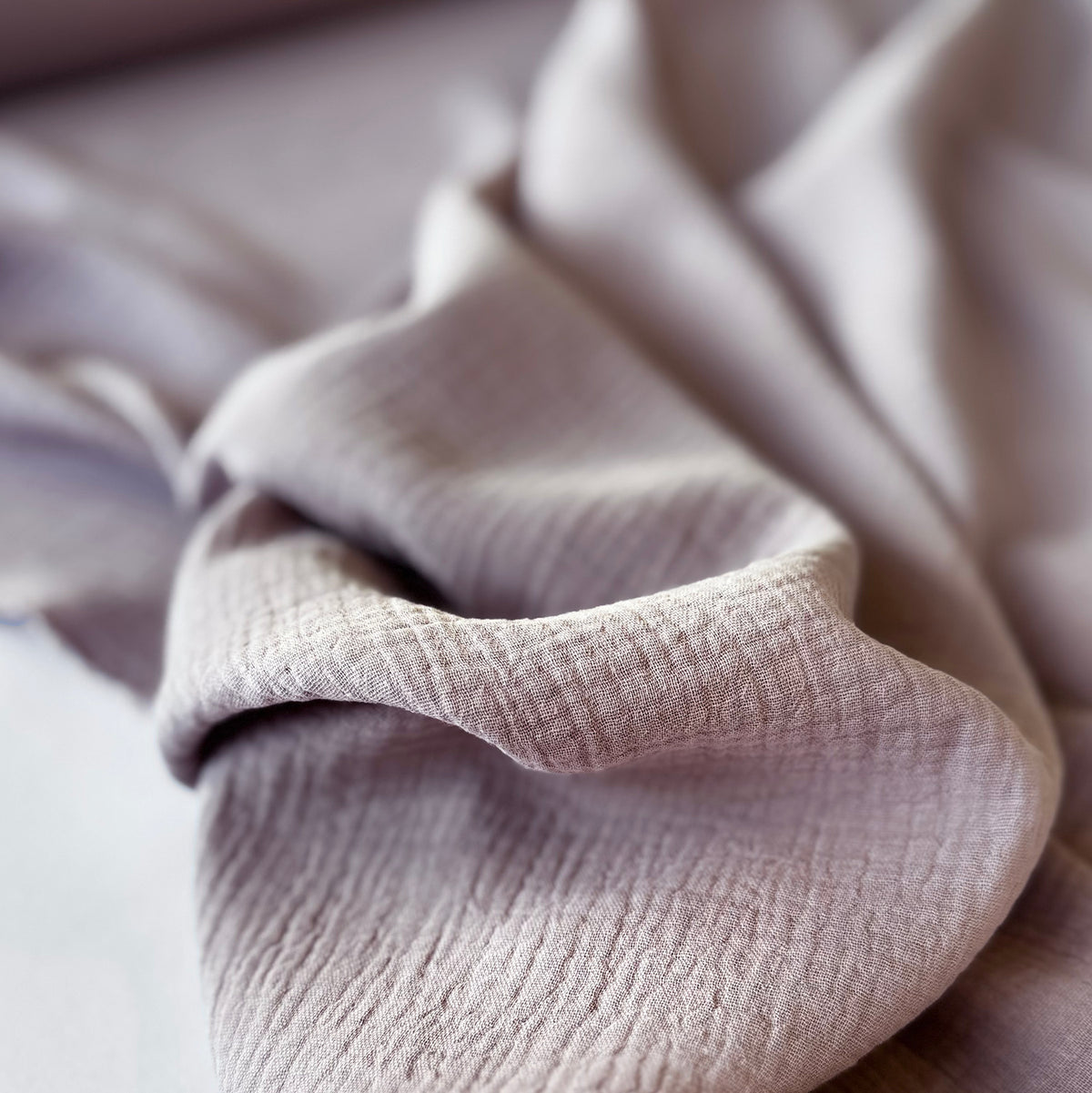 Organic Cotton Double Gauze Fabric - Lilac - 3.7 oz